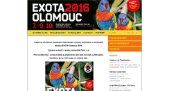 Desktop Screenshot of exotaolomouc.cz