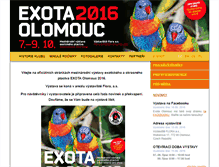 Tablet Screenshot of exotaolomouc.cz